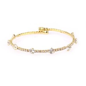 RHINESTONE BRIDAL CUFF BRACELET